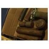 6 Brass Punches & 2 Brass Hammers