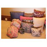 12 Floral & Other Throw Pillows