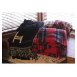 Group of 8 Throw Blankets