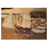 Group of Lace Curtains and Drapes