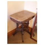 Marble Top Carved Table (Marble is split.)