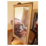 Wood Framed Beveled Wall Mirror approx. 28x40