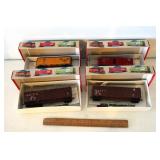 Group of HO Scale Railroad Cars