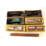 Group of HO Scale Railroad Cars