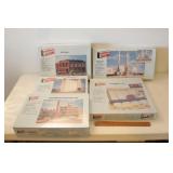 Group of 5 HO Scale Walthers Corner Stone Building