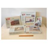 Group of 5 HO Scale Walthers Corner Stone Building