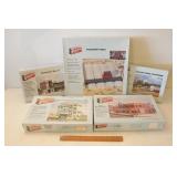Group of 5 HO Scale Walthers Corner Stone Building