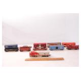 Assorted HO Scale Freight Train Engine & Cars 11pc