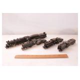 Group of 4 HO Scale Steam Engines