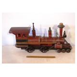 Large Wood Steam Locomotive Model
