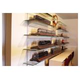 Wall Mount Shelving w/ Plate Glass Shelves