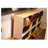 Group of 3 White 3 Shelf Bookcases