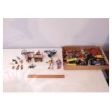 Assorted plastic toys