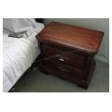 Pine 2 Drawer Night Stand