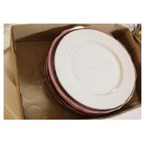 6 Mikasa Spring English Rose Plates & Other Plate