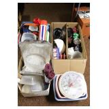 Plastic & Paper Dishware, Tubs, Etc.