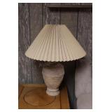 Pair of art pottery lamps