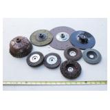 Backing plates, 1/2" wire cup & 4" abrasives