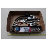 Boxlot of Air Gauges, Fittings, Blow off Guns,