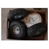 8pc Small Pneumatic Tires