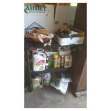 Plastic Shelf of Gardening Supplies