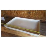 Two Molded Fiberglas Trays - 20"x30"