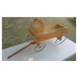 Decorative Wood Wagon - Approx 16"x30"