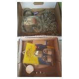 Box of Chain, Cable & Pad Locks w/ Keys