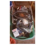 Tote of Plumbing supplies