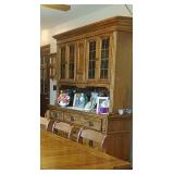 Large Oak China Hutch