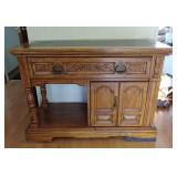 Oak Buffet w/ Slate Look Inset