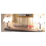 2 Native American Theme Touch Lamps