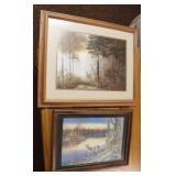 2 prints - deer scene