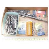 Drill Bits (masonry, paddle, some taps & handle)