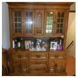 Large Oak China Hutch