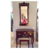 Small Queen Anne Vanity and Mirror