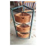 43" Tall  Shelf with Baskets