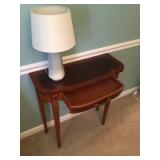 Small side table and lamp Small side table and lamp