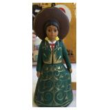 Ceramic Mexican style girl figure