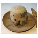 Hand-painted southwest cowboy hat