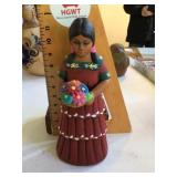 Ceramic Southwestern girl figure