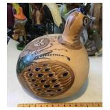 Hand-painted gourd bird