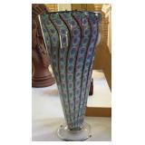 Blown art glass vase