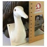 Ceramic duck towel hook