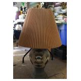 Southwest-style pottery lamp