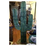 Large plastic resin cactus