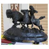 Remington bronze "Buffalo Hunt"