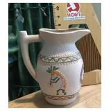 Southwest-style pottery pitcher