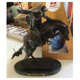 Frederic Remington "Bronco Buster" statue
