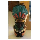 Stone and pottery Indian figure